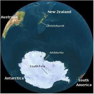 Koja je hemisfera Antarktika - područje leda?