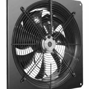 Aksijalni ventilator za ispuštanje, koji se koristi u industriji