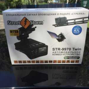 DVR s antiradarom Street Storm STR-9970 Twin: specifikacije, recenzije