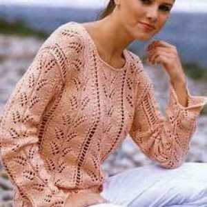 Pletenje s iglom za pletenje: otvorene pulovere