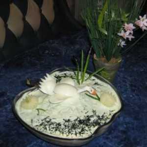 Ukusna i lijepa salata "Bijeli labud"