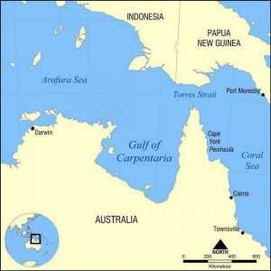 Zaljev Carpentaria: opis, mjesto, fotografija