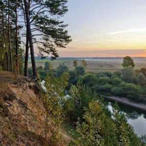 Zhizdra (rijeka), područje Kaluge: opis, obilježja, obilježja rekreacije i prirodnog svijeta