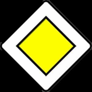 Znak `Glavna cesta`: smjer i zona djelovanja