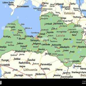Gdje se nalazi Latvija na karti svijeta?